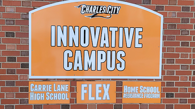 Charles City Community Schools Innovative Campus Sign