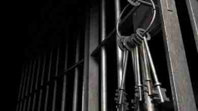 Jail Cell With Open Door And Bunch Of Keys