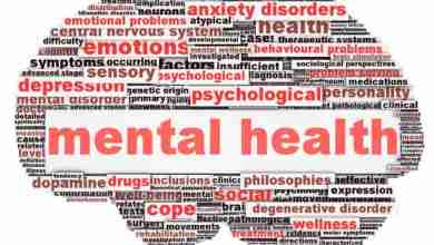 Mental health symbol conceptual design isolated on white background