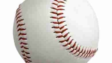 Baseball ball isolated on white background