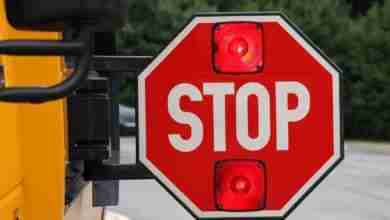 School Bus Stop Sign