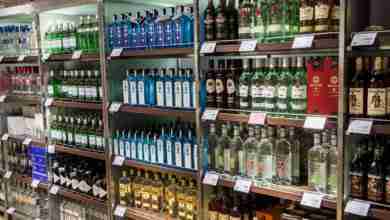 OSLO GARDERMOEN NORWAY – NOVEMBER 3:Alcohols in Duty Free Shop a
