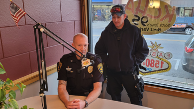 Charles City Police Captain Brandon Franke & Officer Blunt