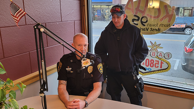 Charles City Police Captain Brandon Franke & Officer Blunt