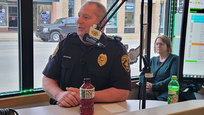 Charles City Police Chief Hugh Anderson & City Clerk Trudy O'Donnell