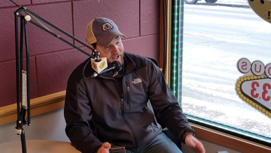 Devon Murray, Floyd County Farmer talking about National Agriculture Week sponsored by Floyd County Farm Bureau