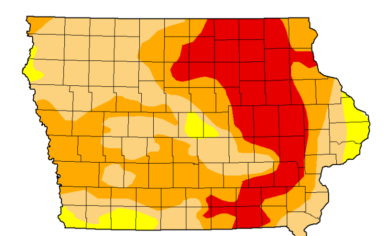 Extreme Drought Still Persists in Northeast Iowa