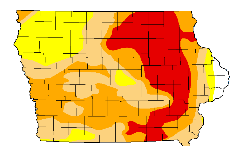 Most of Northeast Iowa Remains in Extreme Drought