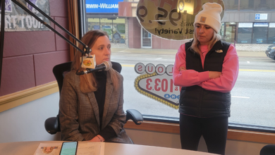 Charles City Chamber' Ginger Williams & Floyd County Fair's Kelsey Uetz