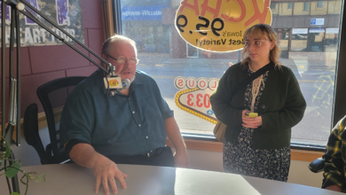 Charles City Chamber Director Mark Wicks & Floyd County Museum Director Mckenna Lloyd