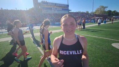 Riceville competed in both the long jump and 400mH