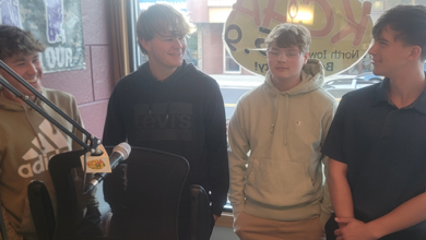 Charles City C.A.P.S. Students (Carson Gallup, Riley Perez, Braxton Lahr & Preston Banks)