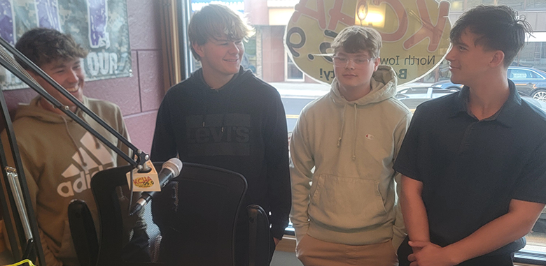 Charles City C.A.P.S. Students (Carson Gallup, Riley Perez, Braxton Lahr & Preston Banks)