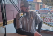 Zach Sullivan with the Charles City Elks Lodge