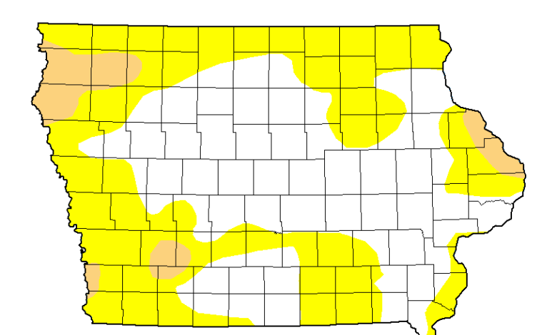 North Central, Northeast Iowa Regions Still Drought Free