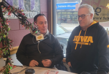 Mike McCarty (left) and Brian Fuller (right) of the Charles City Community Fund join KCHA’s Community Conversations to discuss their 2025 fundraising campaign and upcoming bowling tournament.