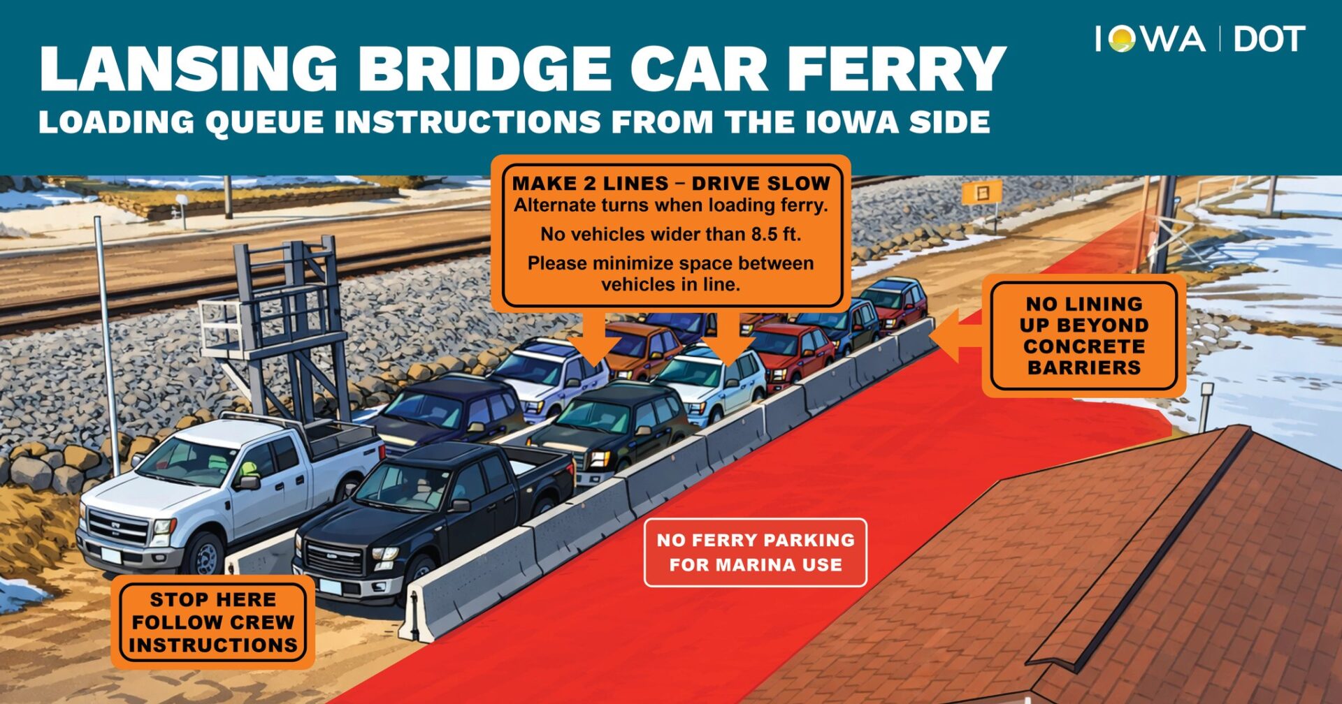 Overnight Road Closure in Lansing This Week for Mississippi River Bridge Construction