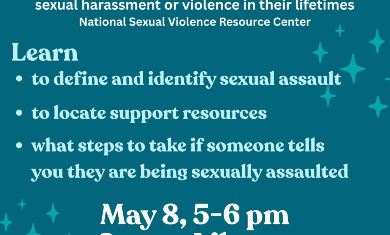 Cresco Public Library Hosts Sexual Assault Education Seminar Friday (05.08)