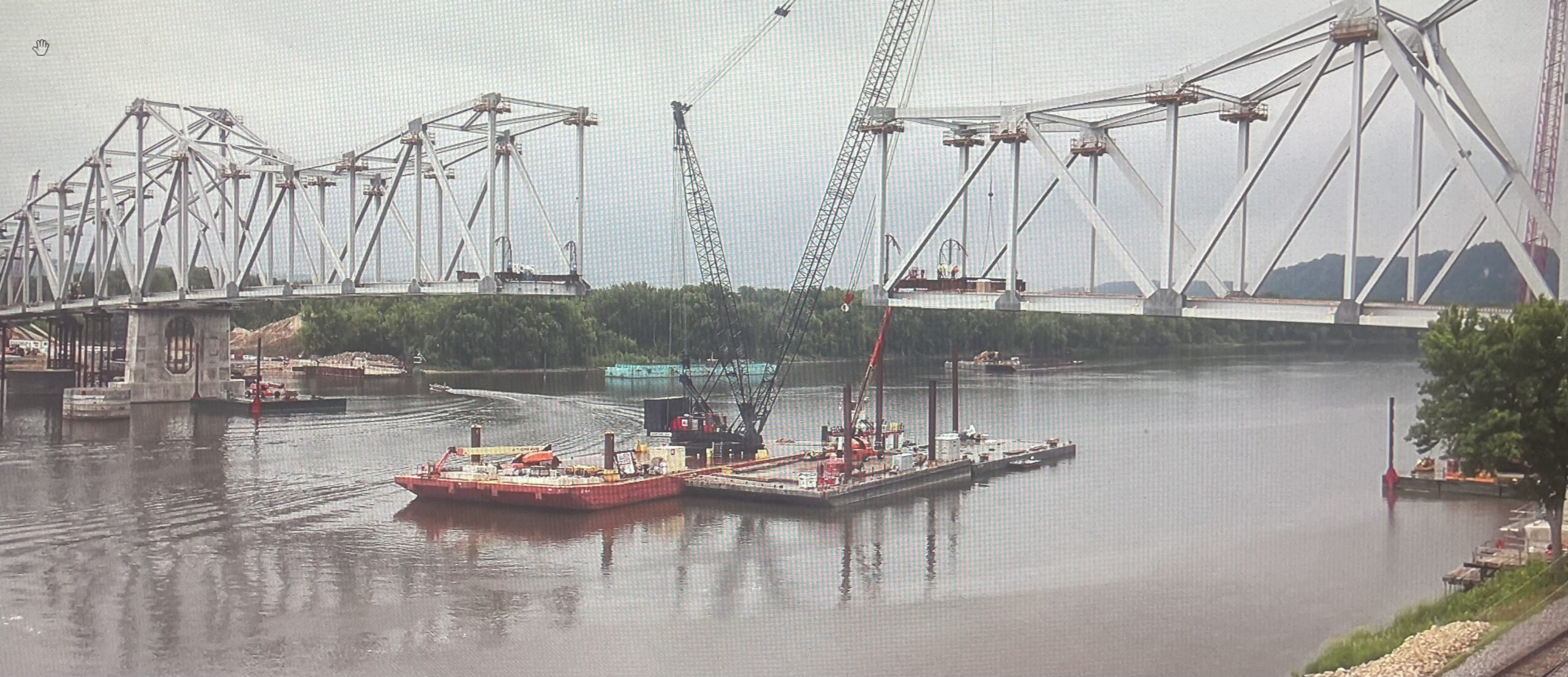 New Mississippi River Bridge at Lansing to Meet in the Middle This Week