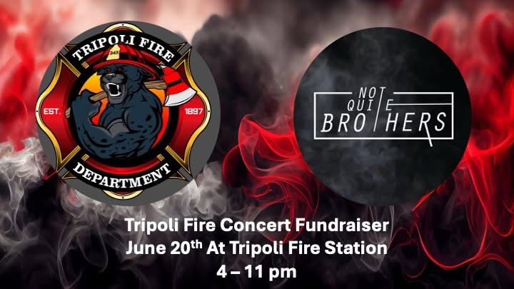 Tripoli Fire Department Concert Fundraiser Saturday (06.20) Night