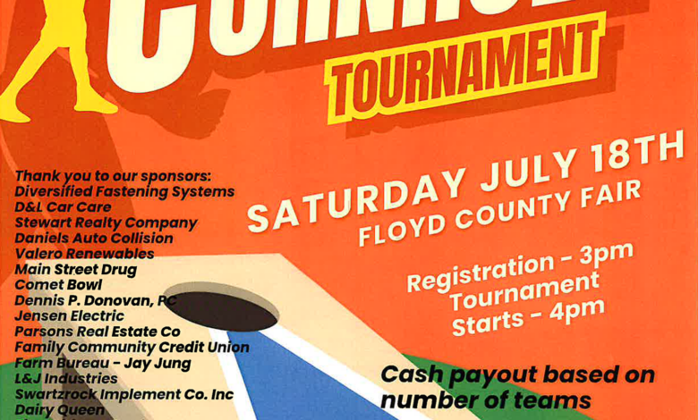 Slots Still Open for Charles City Community Fund Floyd County Fair Cornhole Fundraiser