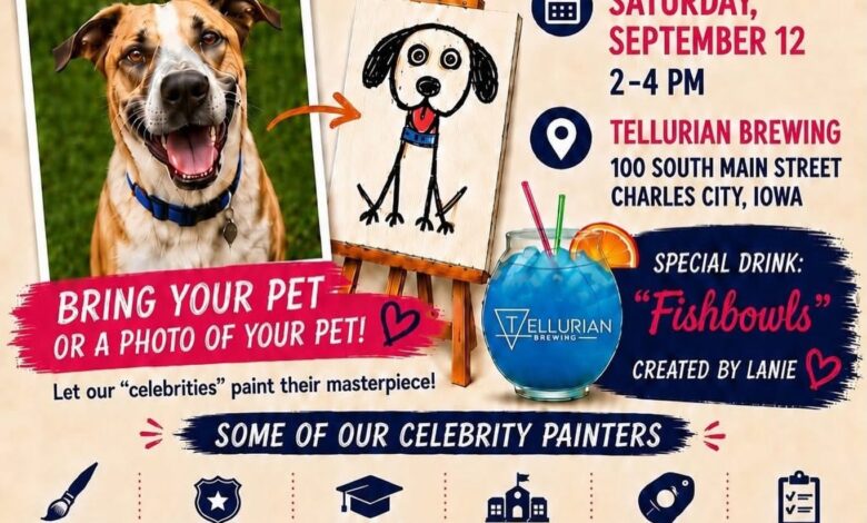 “Poorly Painted Pets” Saturday (Sep. 12) to Raise Money for Floyd County Food Pantry