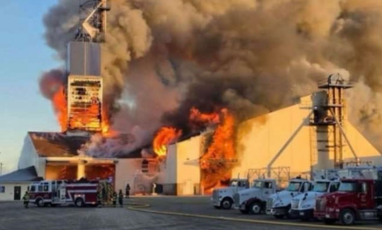 BREAKING: Crews on Scene of North Iowa Grain Elevator Fire