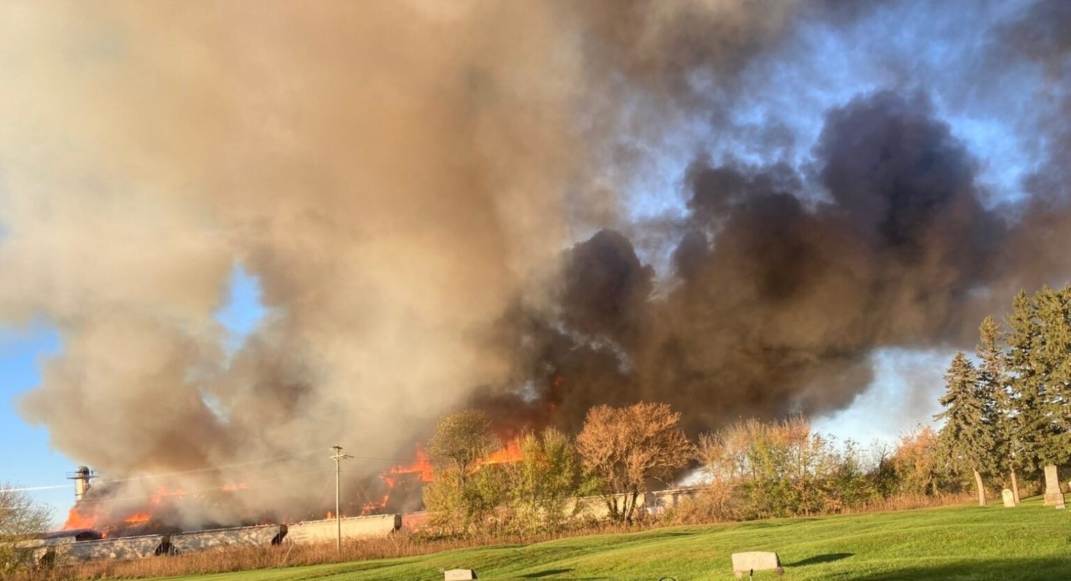 BREAKING: Crews on Scene of North Iowa Grain Elevator Fire - KCHA News
