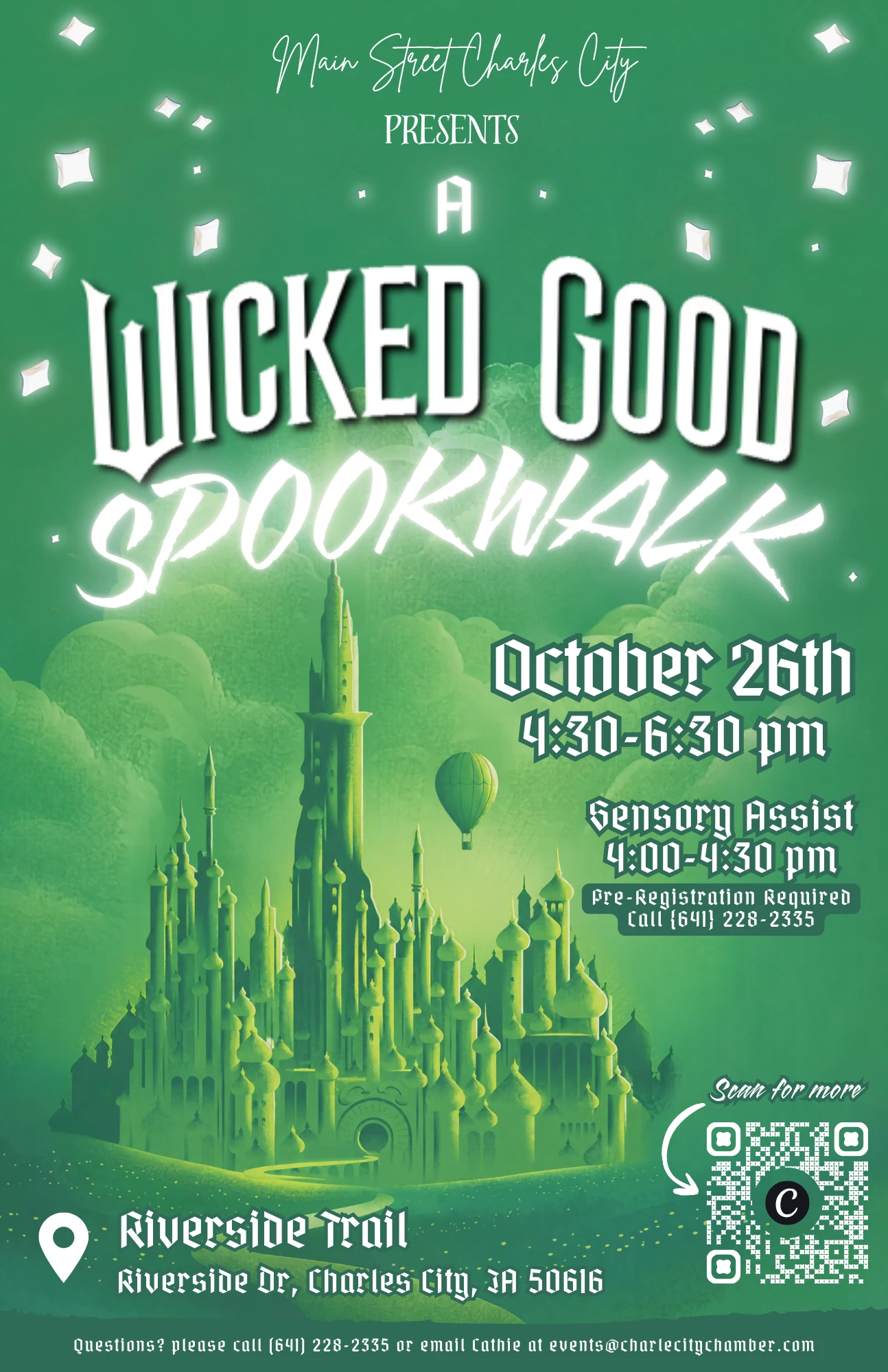 Charles City's 31st Annual Spookwalk Returns October 26 with "Wicked" Theme